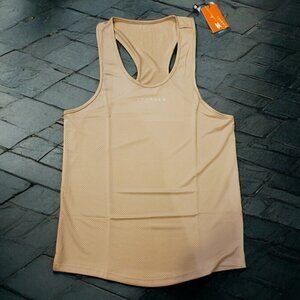 YoungLA Tank Men's Size Small Beige Performance Line Hydrocool Racerback NWT